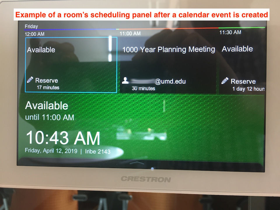 image of Google Calendar view