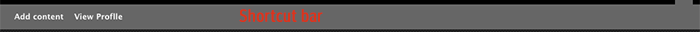 Image of the shortcut bar
