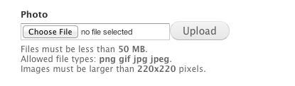 Image of photo upload dialog
